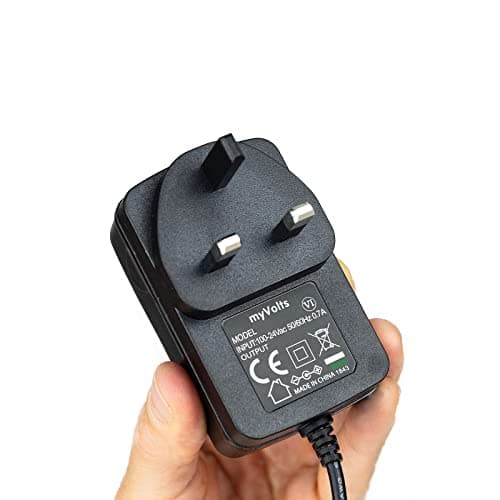 myVolts 9V power supply adaptor compatible with Lexibook Frozen Sky Blue Portable DVD player - UK plug — view 6