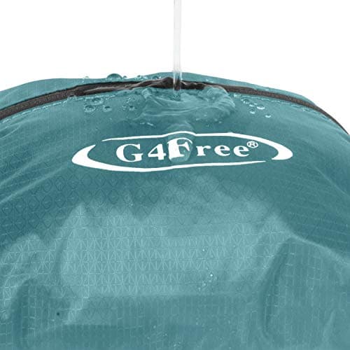 G4Free 20L Foldable Backpack Lightweight, Small Waterproof Backpacks Rucksack for Women Men, Nylon Daypack for Walking Hiking Travelling, Turquoise — view 4