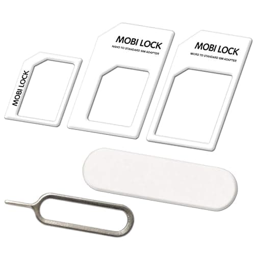 6 in 1 SIM Card Adapter Kit, Micro, Nano & Standard, for iPhone & Android