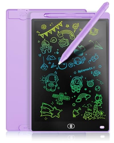 Genialba 10 inch LCD Writing Tablet Colorful Screen Drawing Board Toddler Toys Learning Educational Toys Gifts for Birthday for 2 3 4 5 6 Year Old Boys Girls (Purple)