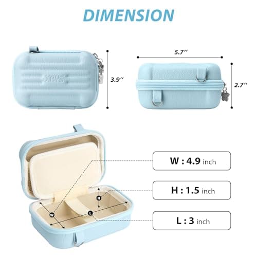 Linpr Digital Camera Bag for Canon Powershot/ G7X Mark III/ SX740, Blue — view 2