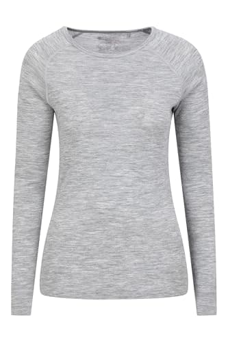 Mountain Warehouse Merino Womens Zip Neck Thermal Top Light Gr 18