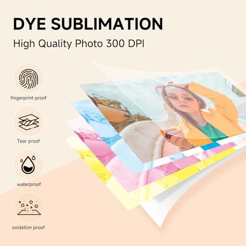 HPRT CP4100 4x6 Portable Photo Printer with 108 Sheets+2 Ribbons, Wi-Fi — view 4