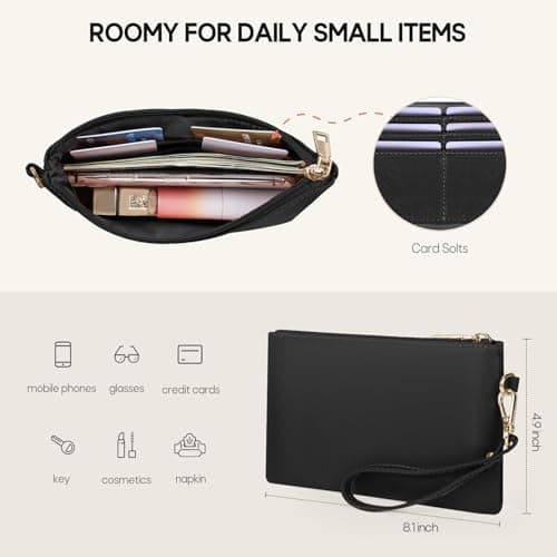 RAINSMORE Laptop Bags for Women 15.6 Inch Laptop Handbag PU Leather — view 5