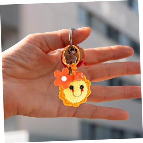 CTIRCHIU Creative Wool Suitcase Pendant Adorable Orange Mobile Phone Pendant with Comfortable Hand Feeling Easy to Carry and Store Daily Style Bag Decoration — view 6