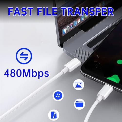 IZYUF USB C to USB C Cable, 60W Fast Charging, 5-Pack,1M x 5 — view 4