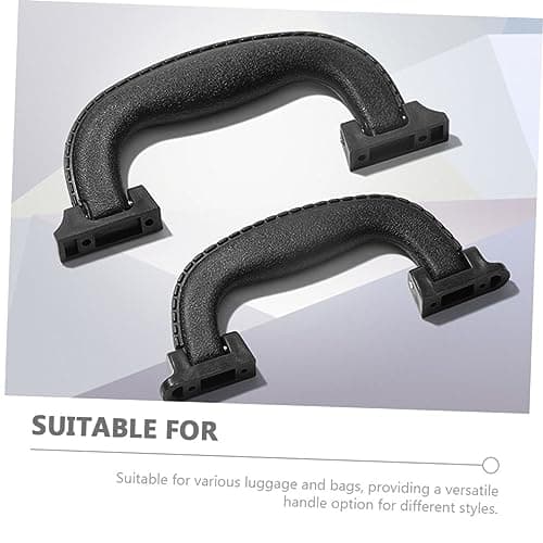 Veemoon 6pcs Black Plastic Suitcase Handle Replacement Luggage Grip Handles with Portable Foldable Design for Travel and DIY Luggage Repairs or Bags — view 5