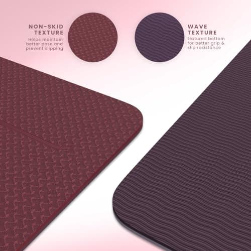 Yogii Non-Slip 6mm TPE Yoga Mat with Alignment Guides — view 3