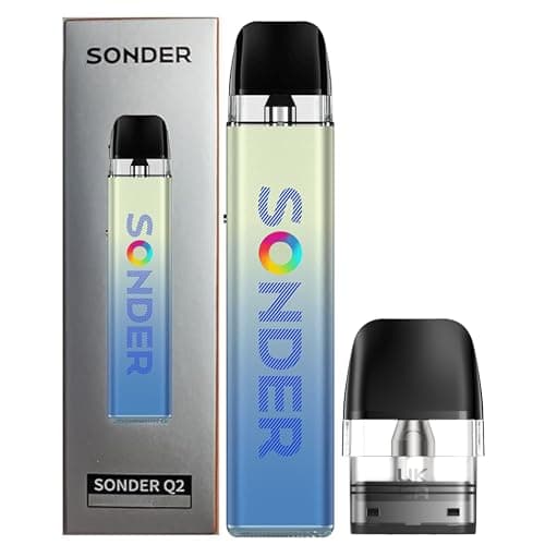 GeekVape Sonder Q 2 Kit Beginner Friendly 1350mAh Built-In Battery 30W Max Output Adjustable Airflow Geek Vape No Nicotine (Fizzy Mint)