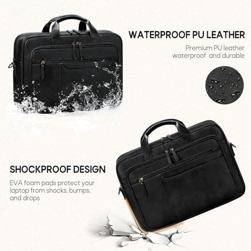 RAINSMORE Messenger Bags for Men 16 Inch Waterproof Laptop Bag — view 5