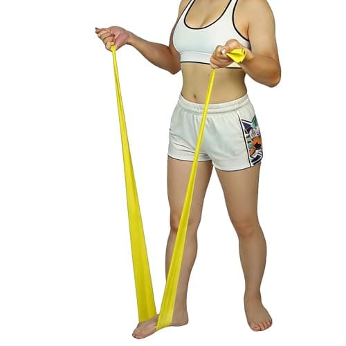 Resistance Bands, 1.5M Exercise Band, 3 Levels Optional Long Resistance Band for Home Fitness, Yoga, Pilates, Men, Women (yellow 20lbs) — view 5