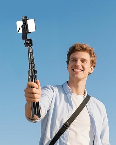 CAMBOFOTO 168 cm Camera Tripod for Travel with Phone Holder — view 4