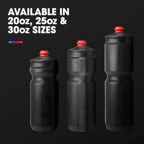 HydraPak Breakaway Surge Lightweight Bike Water Bottle 2-Pack - High Flow, Cycling & Sports Squeeze Bottle (Charcoal, 600ml / 20oz) — view 6