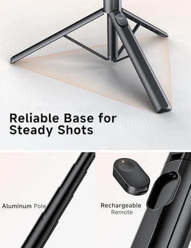 ANXRE 71" Magnetic Phone Tripod with Universal Clamp,N Mag3 Selfie Stick — view 5