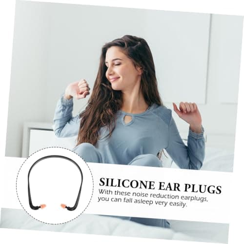Banded Silicone Earplugs 8 Pack with Neck Cord Noise Reduction — view 5