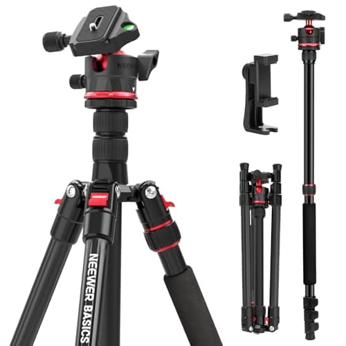 NEEWER BASICS TP14B 72" / 182 cm Compact Travel Tripod Monopod for Camera