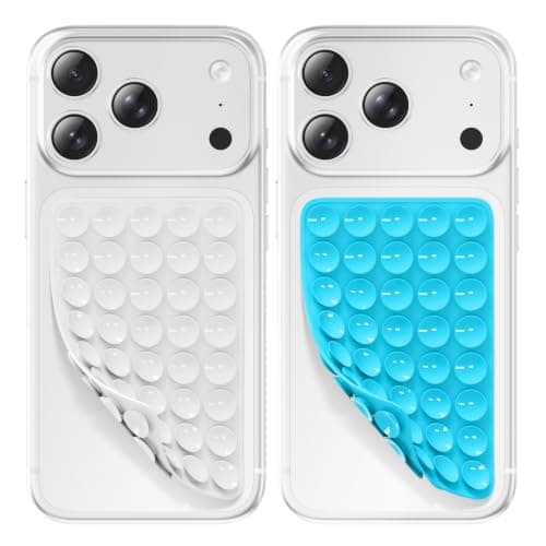 2 Pcs Double Sided Silicone Suction Cups Phone Mount, Sticky Phone Grip