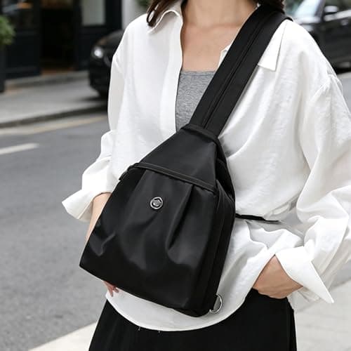 YancLife Anti Theft Backpack - Waterproof 2-Way Commuter Bag with Large Capacity Oxford Convertible Shoulder Tote - Stylish Multi-compartment Travel Handbag for Work Fitness Shopping (30x21x14cm) — view 6