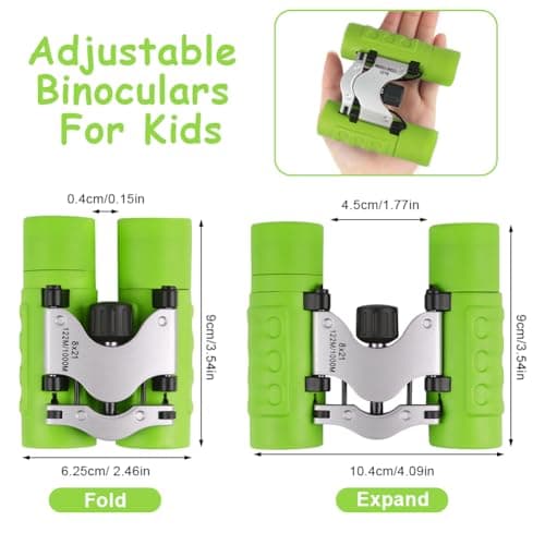 OSDUE Binoculars for Kids, 8 x Super Zoom Function Kids Telescope Outdoor Toys 4 5 6 7 8 Years Old Boys Girls High Resolution Binoculars for Kid Toys Educational — view 2
