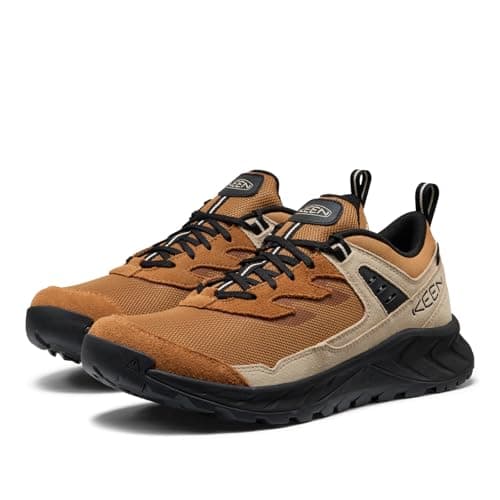KEEN Men's Hightrail Low Height Durable Lightweight Breathable Leather Waterproof Hiking Shoes, Chipmunk/Safari, 10 — view 4