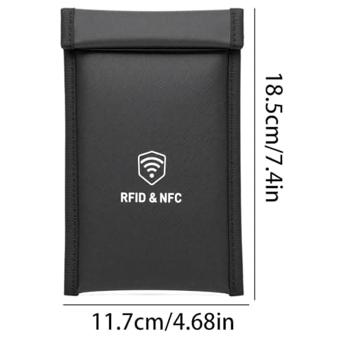 Cell Phone Signal Blocker, Blocking Protection Design, 18.5x11.7cm, Mìlitary Grade Faraday Bags, Phone Pouch With Detachable Wrist Strap, Organized Secure Storage Space, For Privacy Data Protect — view 6