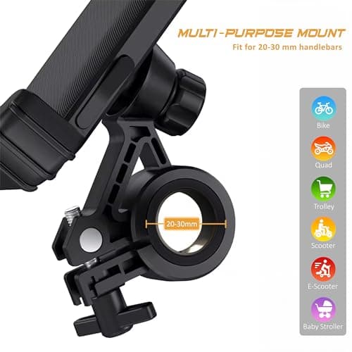 Byking Bike Phone Holder, For 4.7"-6.8" Smartphones Bicycle Phone Holder, Universal 360 Mountain Bike Phone Mount For Bicycle Handlebar, Phone bike Mount. — view 4