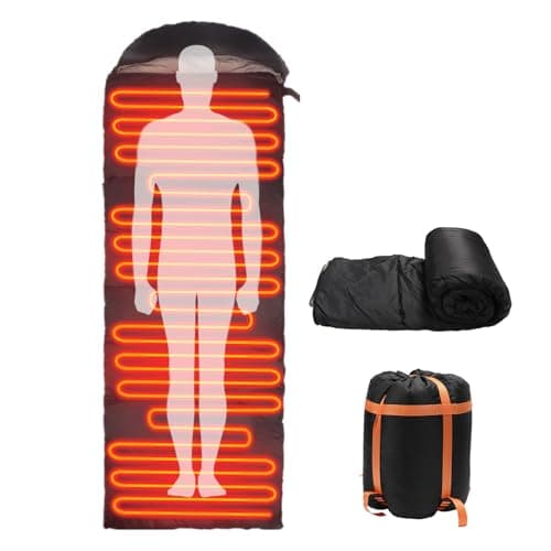 Heated Sleeping Bags for Adults Camping Cold Weather, 95–149°F for 4-Season
