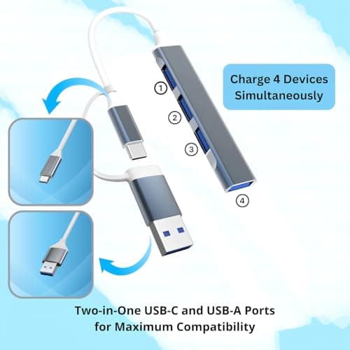 MultiCharger for MagicBand+, MagicBand+ Compatible with FuelRod & External Battery, Disney World Essentials, Disneyland Essentials, Cruise Essentials - Magic Band Charger (USB-C & USB-A) — view 2