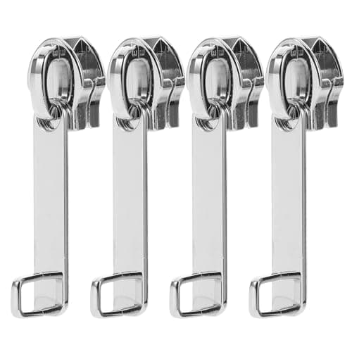 YARNOW 4pcs Zipper Pull Tools Metal with Double Anti Explosion Zipper for Suitcase Luggage Sturdy Repair Kit and Single Layer Lock Hole