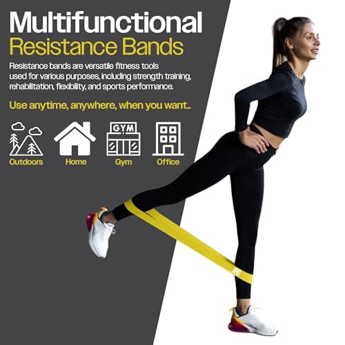 Bestfor Resistance Bands Set of 5, for Both Men and Women, 5 Resistance Levels for Exercises, Training, Fitness, Strength, Workouts, Rehabilitation, Use Anywhere Home, Gym, On the Move,Carry Bag — view 4