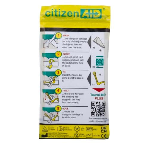 St John Ambulance Zenith Public Access Trauma (Pact) First Aid Kit with Tourni-Key | for Critical Injuries | Includes Military-Grade Wound Dressings, Tourni-Keys, and Specialist PPE — view 5