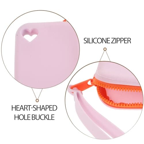 DOITOOL Silicone Earbud Carrying Case with Multifunctional Storage and Weatherproof Design, Small Lavender Silicone Earphone Holder for Travel and Occasions — view 3