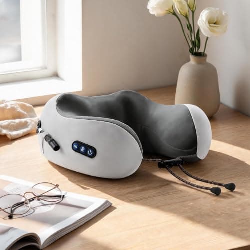 Massage Neck Pillow - 3 Levels Electric Ergonomic Quiet Support With Heat — view 2