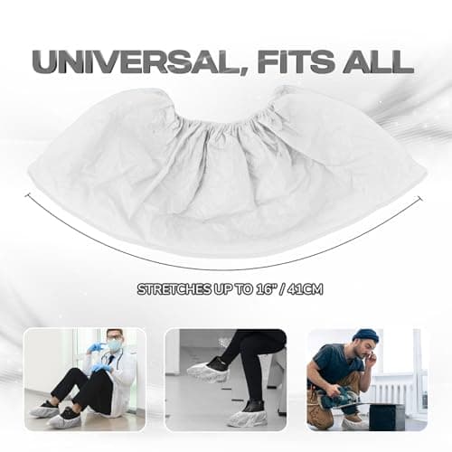 TYGA STORE 30 Pieces Disposable Shoe Covers - White — view 6