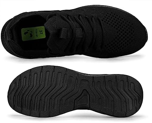 Giniros Womens Trainers Running Shoes Gym Walking Sports Sneakers Black 8.5 — view 5
