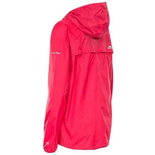 Trespass Womens Waterproof Packaway Jacket Qikpac Raspberry in Size - 14 — view 4