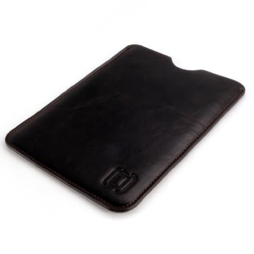 Dockem Executive Sleeve for Kindle Paperwhite (2012-2018 models), Kindle 6", Kindle Voyage; Slim, Simple, Professional Case: Microfiber Felt Lined Basic Synthetic Leather Protective Cover [Dark Brown] — view 4
