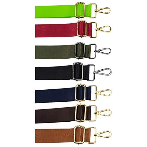 Allzedream Large Adjustable Shoulder Bag Strap Replacement Black/Gold Medium Modern — view 6