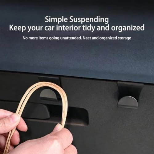 Hidden Interior Storage Hooks| Purse Hook For Car No Drill Organizer Holder — view 4
