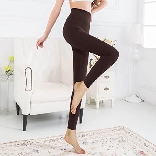 Thermal Leggings Women's Lined Tights Women's Warm Winter Yoga Trousers Lightweight Thin Winter Trousers Fleece Lining Thermal Leggings Cotton Long Underwear Soft Underwear Comfortable Sports Leggings — view 2