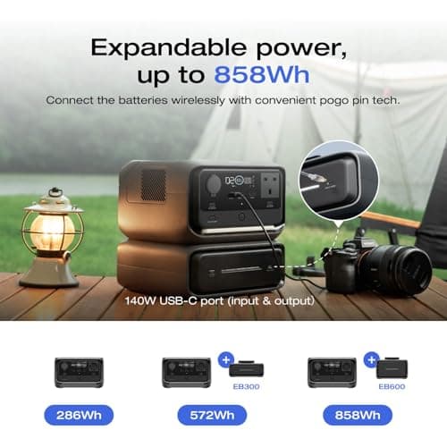 EF ECOFLOW Portable Power Station River 3 Plus Wireless, 286Wh LFP Battery — view 5