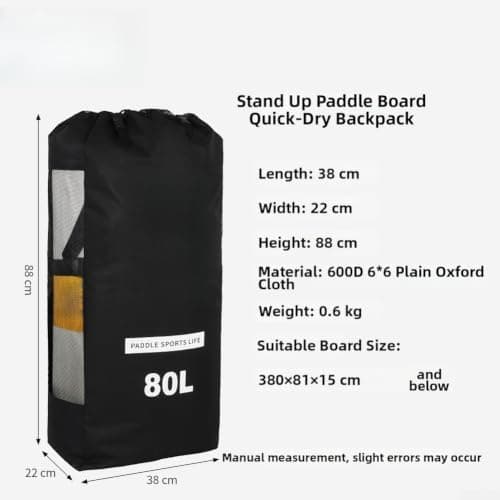 Todikaper Inflatable Backpack 80L Quick Dry Oxford Cloth Inflatable Backpack(Quick drying bag) — view 6