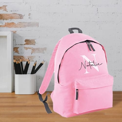Print Maniacs Personalised Backpack for Kids Back to School 18 Litres Rucksack with Name Ideal for Boys, Girls, Toddlers,and Primary School Students Perfect School Bag Pink — view 6
