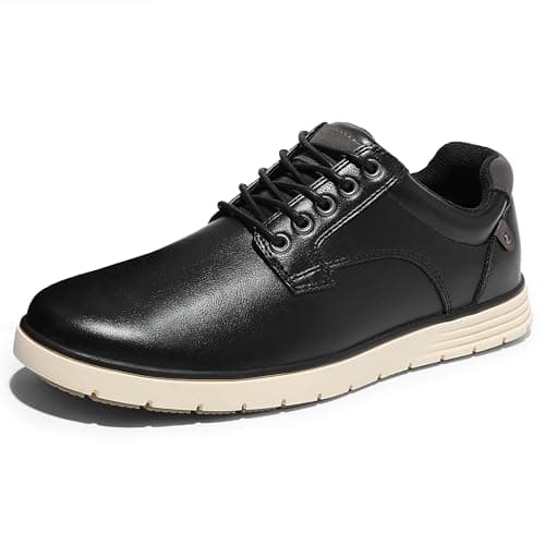 festooning Men's Casual Dress Shoes Loafers for Men Casual Sneakers Shoes Lace Up Comfortable Oxfords Slip-on Black Size 9.5