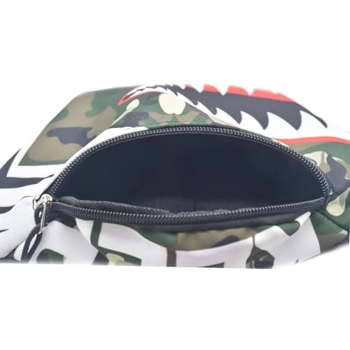 Dzxin Fanny Pack,Kids Bum Bag Bumbag Cartoon Hipsack Belt Bag Waist Bag Fanny Pack Fabric Nylon Money BeltCrossbody Chest Bag for Children Grils Boys Running Hiking Travel Sports (Camouflage) — view 5