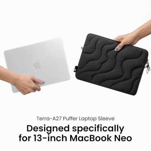 tomtoc 360 Protective Puffy Laptop Sleeve for 13-inch MacBook Neo A3404 A18 — view 2