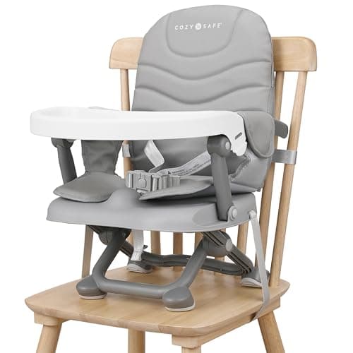 Cozy N Safe Dee Highchair Portable Foldable Compact, Lightweight (Grey) — view 2
