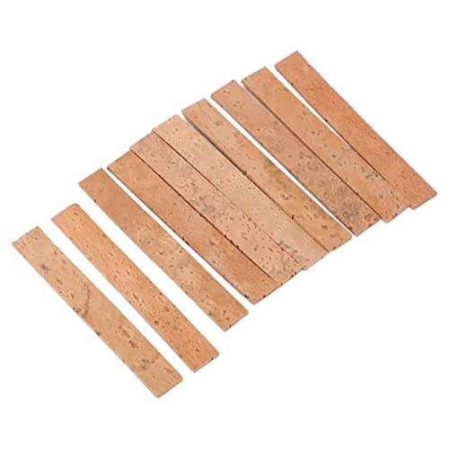 10Pcs Premium Cork Sheet for Clarinet and Saxophone, Music Instrument Joint Repair Kit, Wood Colour,Wind instrument accessories
