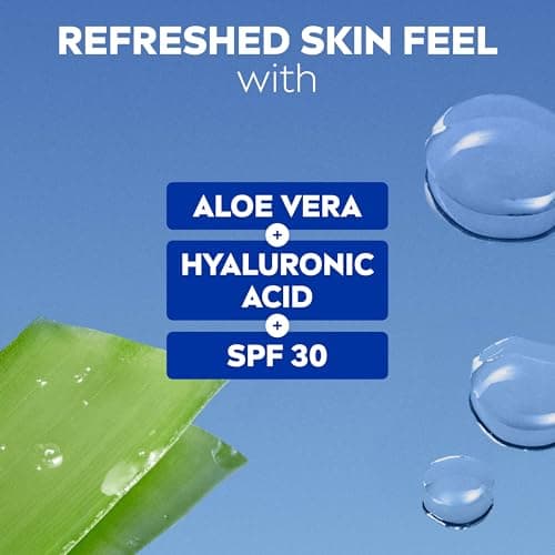 NIVEA Refreshing Day Face Cream SPF 30 (50ml), Hydrating Face Moisturiser with Aloe Vera and Hyaluronic Acid, Moisturiser with SPF for Normal Skin — view 6