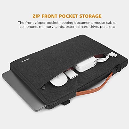 NIDOO 14 Inch Laptop Sleeve Shoulder Messenger Bag Protective Computer PC Case for 15" MacBook Air M2 / Surface Laptop 5 4 3/14" ThinkPad X1 Carbon / X1 Yoga/ThinkPad L14 T14 T14s / Latitude 14 15 — view 3